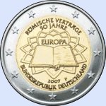 2 euros Allemagne 2007 - Trait de Rome